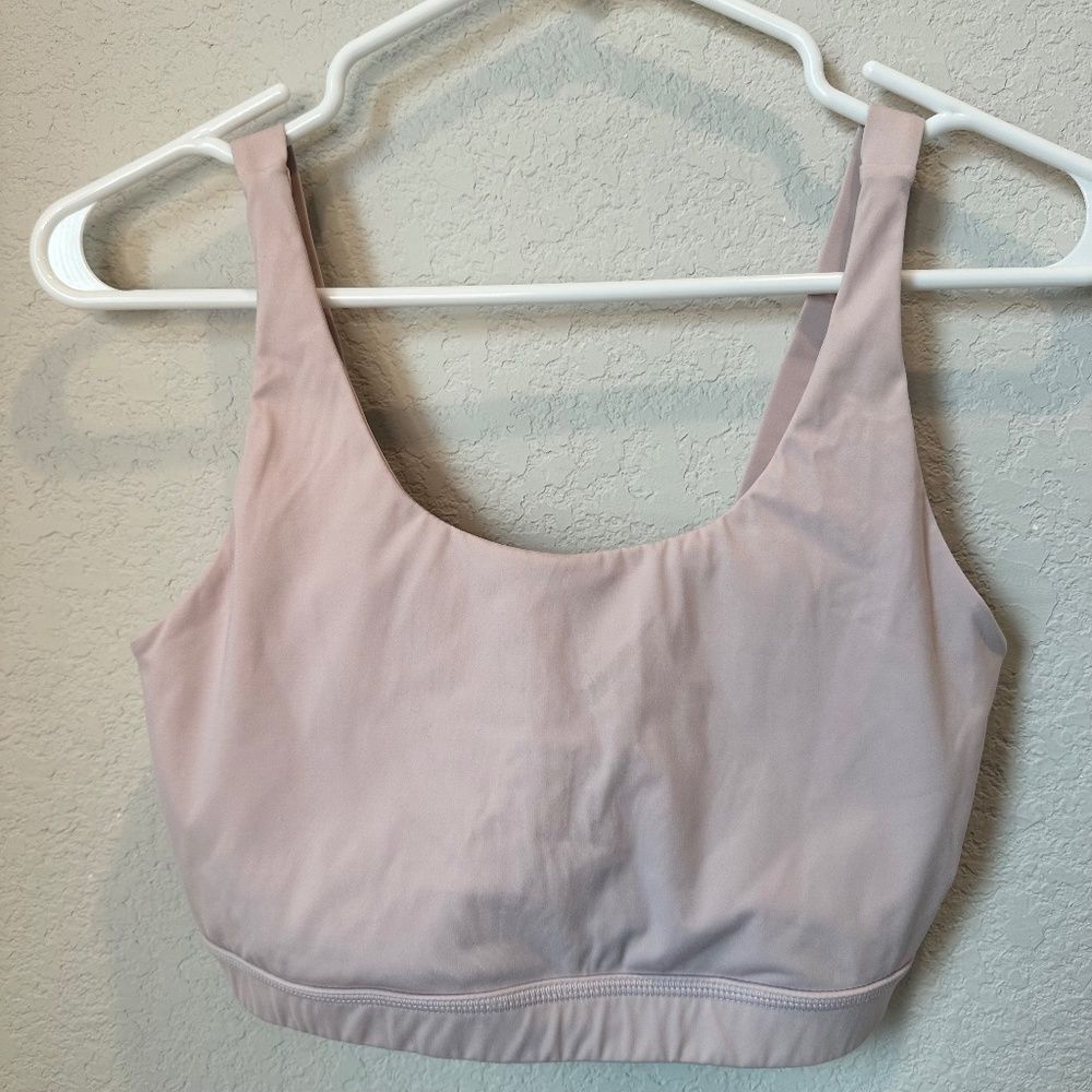 Mono B Light Pastel Pink Padded Sports Bra - Size Small - EUC